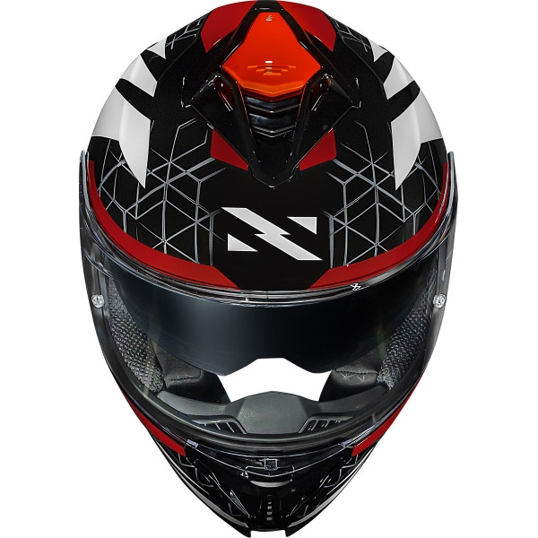 Capacete Moto Esportivo Fechado Norisk Strada 2 Evoque Branco Preto Vermelho C/ Óculos Lançamento