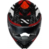 Capacete Moto Esportivo Fechado Norisk Strada 2 Evoque Branco Preto Vermelho C/ Óculos Lançamento