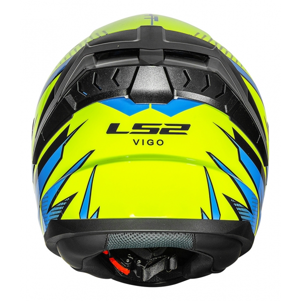 Capacete Moto Esportivo LS2 FF810 Vigo Flight C/ Spoiler Masculino Feminino Lançamento - Amarelo Laranja