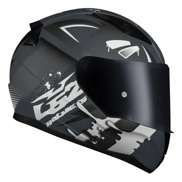 Capacete Moto Fechado Ls2 Ff353 Rapid Tagline Preto Cinza C/ Selo Inmetro Masculino Feminino
