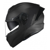 Capacete Moto Robocop Escamoteável Norisk Force 2 Preto Fosco Articulado C/ Óculos E Selo Inmetro - Preto Cinza Fosco