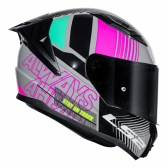 Capacete Moto LS2 FF810 Vigo Shift Light Cinza Rosa C/ Spoiler Masculino Feminino Lançamento