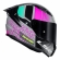 Capacete Moto LS2 FF810 Vigo Shift Light Cinza Rosa C/ Spoiler Masculino Feminino Lançamento
