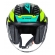 Capacete Moto Aberto Ls2 Of616 S Airflow II Draze Preto Amarelo C/ Spoiler Masculino Feminino