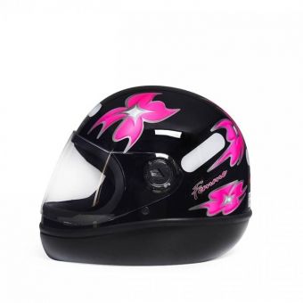 Capacete Feminino Taurus San Marino Formula 1R C/ Flor Femme Modelo Novo