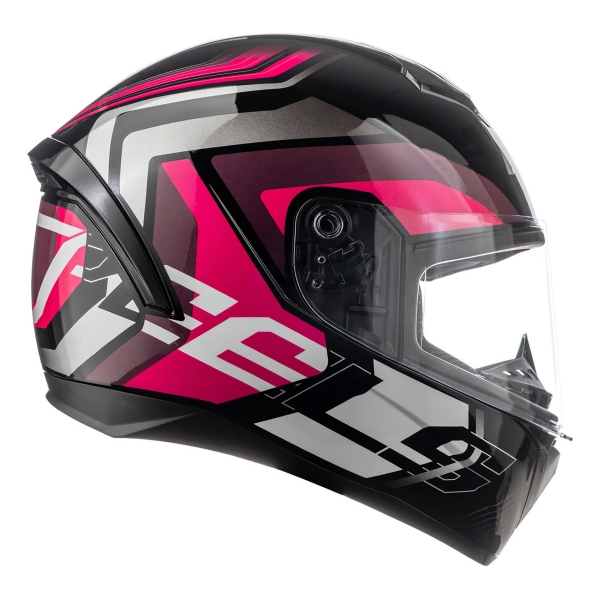 Capacete Moto Feminino Peels Spike Ls Gtx 2 Preto Rosa C/ Selo Inmetro Lançamento