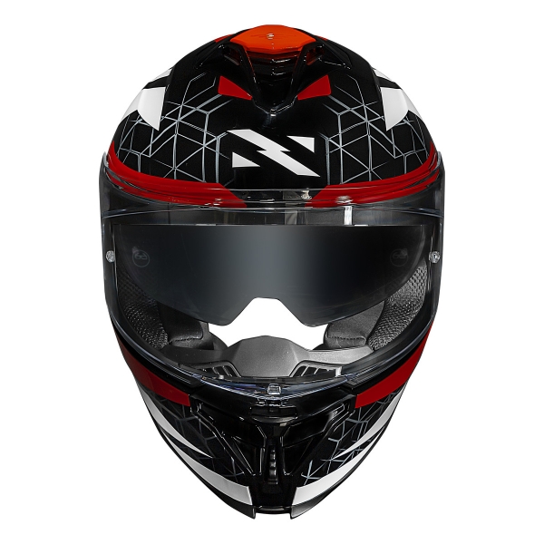 Capacete Moto Esportivo Fechado Norisk Strada 2 Evoque Branco Preto Vermelho C/ Óculos Lançamento