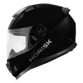 Capacete Moto Norisk Razor Monocolor Solid Black Preto C/ Selo Inmetro - Brilho