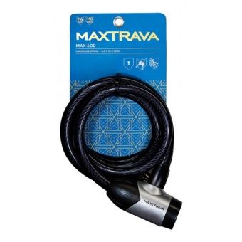 Cadeado Tranca Capacete Bicicleta Moto Max400 1,5m Max Trava