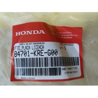 Paralama Suporte Placa Traseiro Moto Nxr Bros 160 15/24 Original Honda 84701KREG00