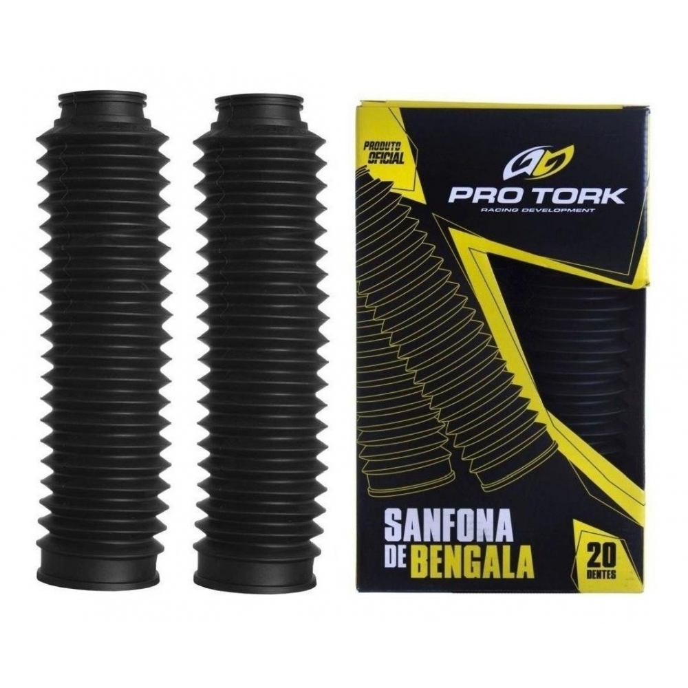Sanfona Protetor Bengala Bengala Preta Moto Xre 190 Xtz 125 Dt 200 Bros 150 160  Nx 150 Nx 200 20 Dentes