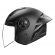 Capacete Moto Aberto Ls2 Of616 S Airflow II Black Preto Fosco C/ Spoiler Masculino Feminino