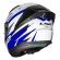 Capacete Moto Esportivo LS2 FF810 Vigo Flight C/ Spoiler Masculino Feminino Lançamento - Branco Azul