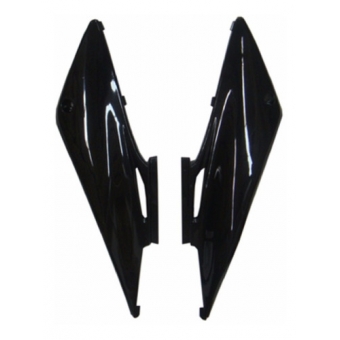 Par De Tampa Superior Lateral Moto Nxr Bros 150 2009 2010 2011 2012 Carenagem Modelo Original Preta