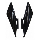 Par De Tampa Superior Lateral Moto Nxr Bros 150 2009 2010 2011 2012 Carenagem Modelo Original Preta
