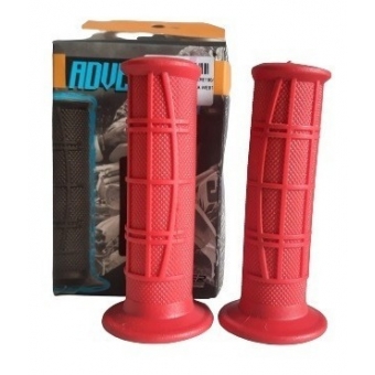 Par De Manopla Punho Moto Moto Xre 190 Bros 160 Xre 300 Modelo Original Vermelha