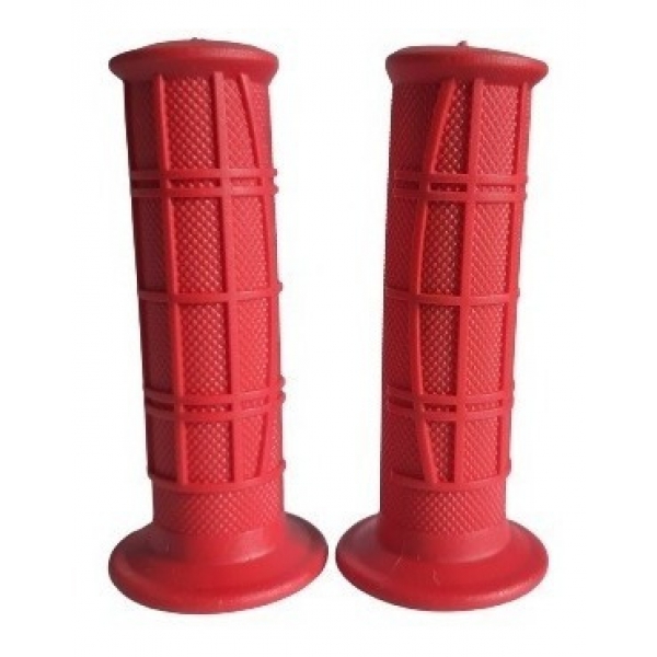 Par De Manopla Punho Moto Moto Xre 190 Bros 160 Xre 300 Modelo Original Vermelha