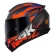Capacete Esportivo Moto Norisk Razor FF808 Fechado Masculino Feminino - Ghost Laranja