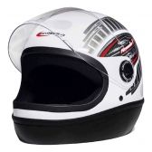 Capacete Taurus Formula 1R Viseira 2mm Modelo Novo - Branco