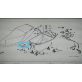 Suporte Dobradiça Banco Moto Biz 100 Biz 125 Original Honda - Completa