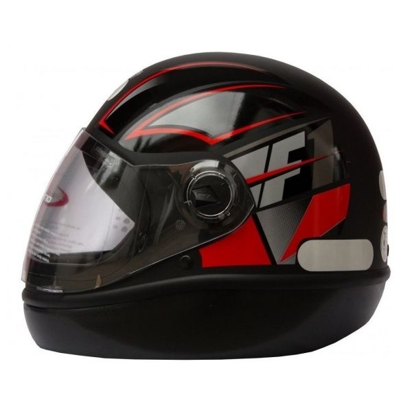 Capacete Moto Taurus Fórmula 1 Neo Preto Fosco Vermelho - Preto Vermelho