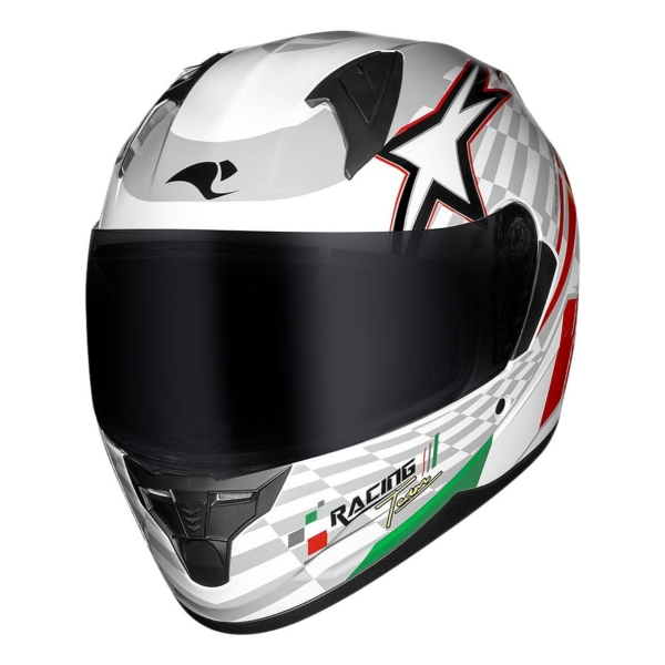 Capacete Fechado Moto Race Tech Sector Grid Grand Prix Bandeira Italy Itália Lançamento