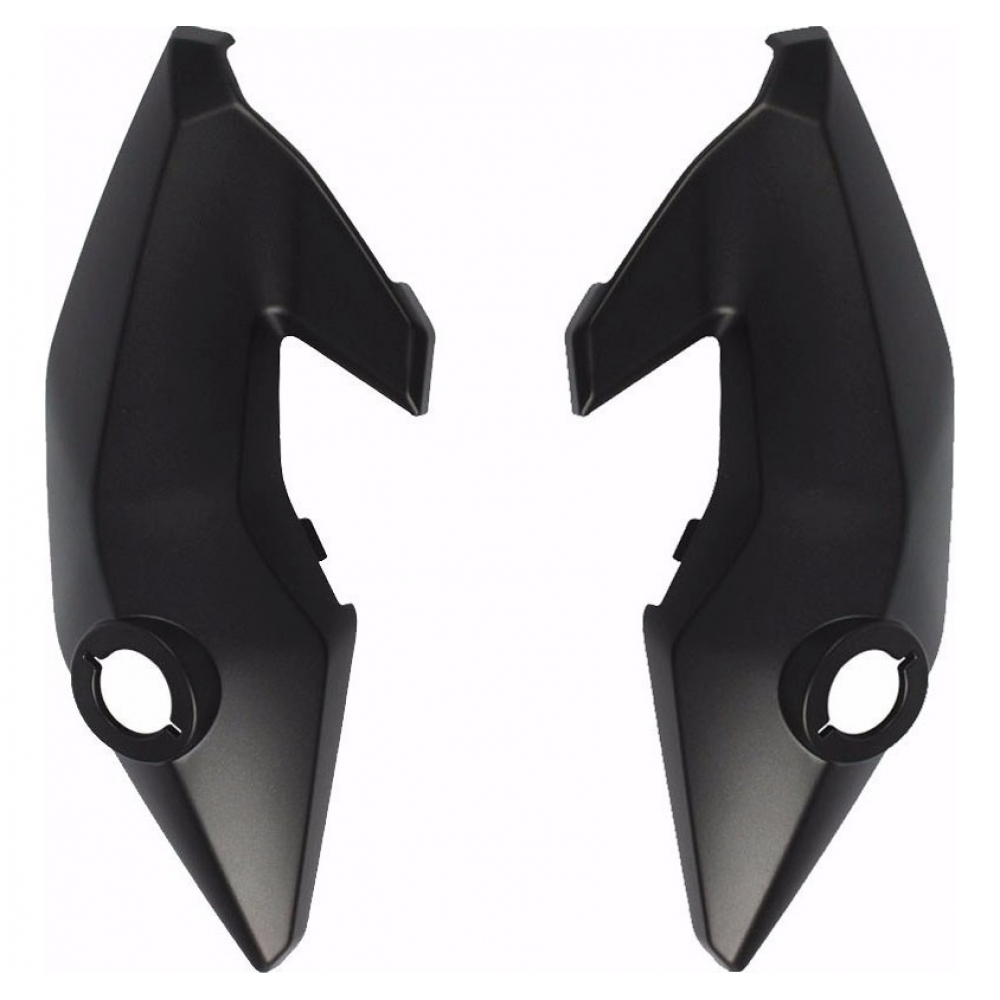 Par De Carenagem Banana Lateral Farol Titan 150 Fan 150 125 2014 2015 Preta Bananinha Modelo Original - Preto