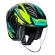 Capacete Moto Aberto Ls2 Of616 S Airflow II Draze Preto Amarelo C/ Spoiler Masculino Feminino