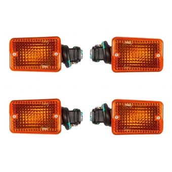 Jogo C/ 4 Piscas Pisca Seta Cg 125 83/88 Titan 125 95 96 97 98 99 Modelo Original