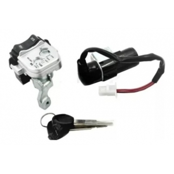 Kit Chave Contato Miolo Ignição Moto Pcx 150 2014 2015 Jogo C/ Bloqueador Modelo Original