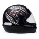 Capacete Fechado Taurus San Marino Formula 1R Viseira 2mm - Preto