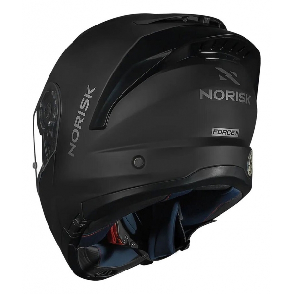 Capacete Moto Robocop Escamoteável Norisk Force 2 Preto Fosco Articulado C/ Óculos E Selo Inmetro - Preto Cinza Fosco