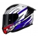 Capacete Moto Esportivo LS2 FF810 Vigo Flight C/ Spoiler Masculino Feminino Lançamento - Branco Azul