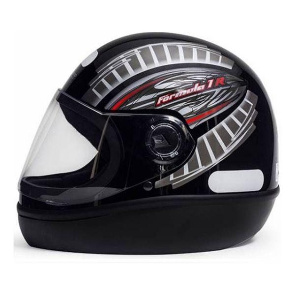 Capacete Fechado Taurus San Marino Formula 1R Viseira 2mm - Preto