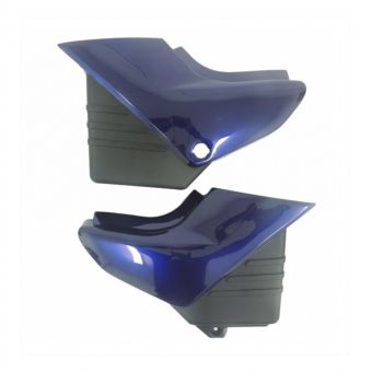 Par De Tampa Lateral Moto Ybr 125 Roxa 2002 20003 2004 Carenagem S/ Adesivo Mod Original