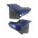 Par De Tampa Lateral Moto Ybr 125 Roxa 2002 20003 2004 Carenagem S/ Adesivo Mod Original - Tork