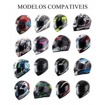 Kit Reparo Capacete 967 New Race P/ Fixação Da Viseira Original