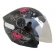 Capacete Moto Feminino Aberto Ebf Thunder Spark Jet Borboleta Preto Rosa Azul Lilás C/ Selo Inmetro - Preto Rosa