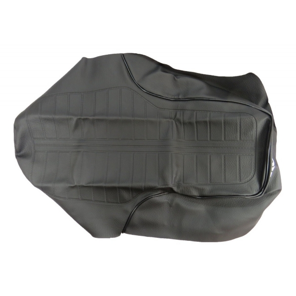 Capa Banco Moto Cg 125 1983 1984 1985 Modelo Original Preta C/ Escrita Honda - Preto