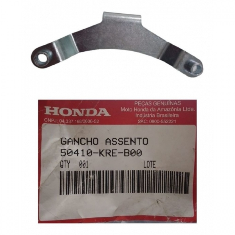 Gancho Trava Do Banco Assento Nxr Bros 150 2009 2010 2011 2012 2013 2014 Original Honda - Preto