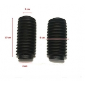 Sanfona Protetor Bengala Cg 125 Today Fan 125 Titan 125 12 Dentes Preta