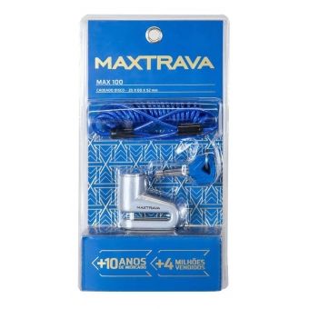 Cadeado Trava Tranca Anti Furto Freio Disco Moto Para Maior Segurança- Max100