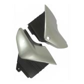 Par De Tampa Lateral Moto Ybr 125 Prata 2004 2005 2006 2007 2008 Carenagem S/ Adesivo Mod Original - Tork