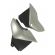 Par De Tampa Lateral Moto Ybr 125 Prata 2004 2005 2006 2007 2008 Carenagem S/ Adesivo Mod Original - Tork