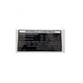 Adesivo Do Capa Corrente Advertência Precaução Pneu Xr 250 Tornado Original Honda 87505-kpe-930