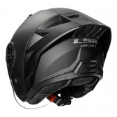 Capacete Moto Aberto Ls2 Of616 S Airflow II Black Preto Fosco C/ Spoiler Masculino Feminino