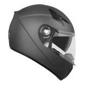 Capacete Moto Ebf X Troy Solid Preto Fosco C/ Óculos Interno - Preto